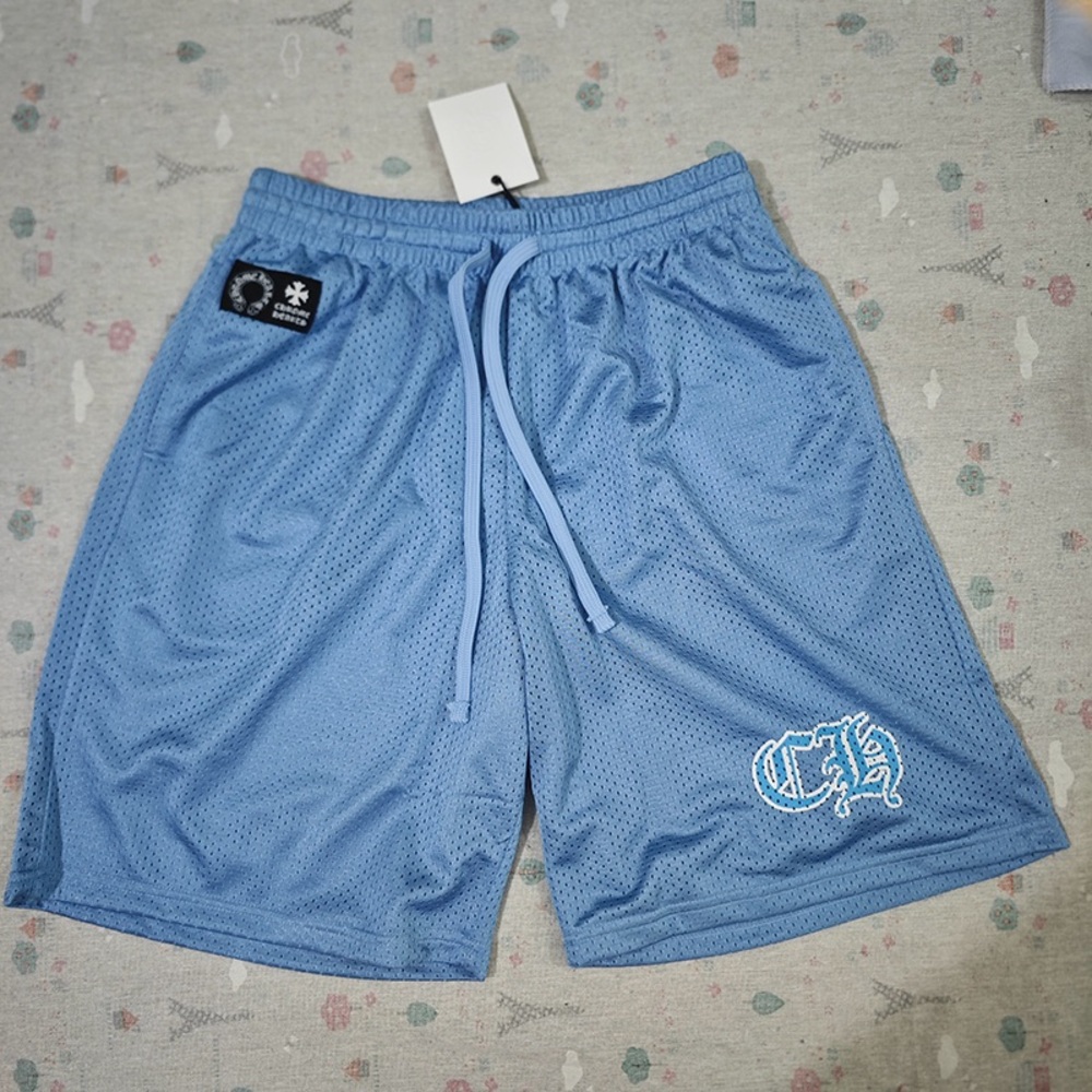 Chrome Hearts Blue Mesh Shorts